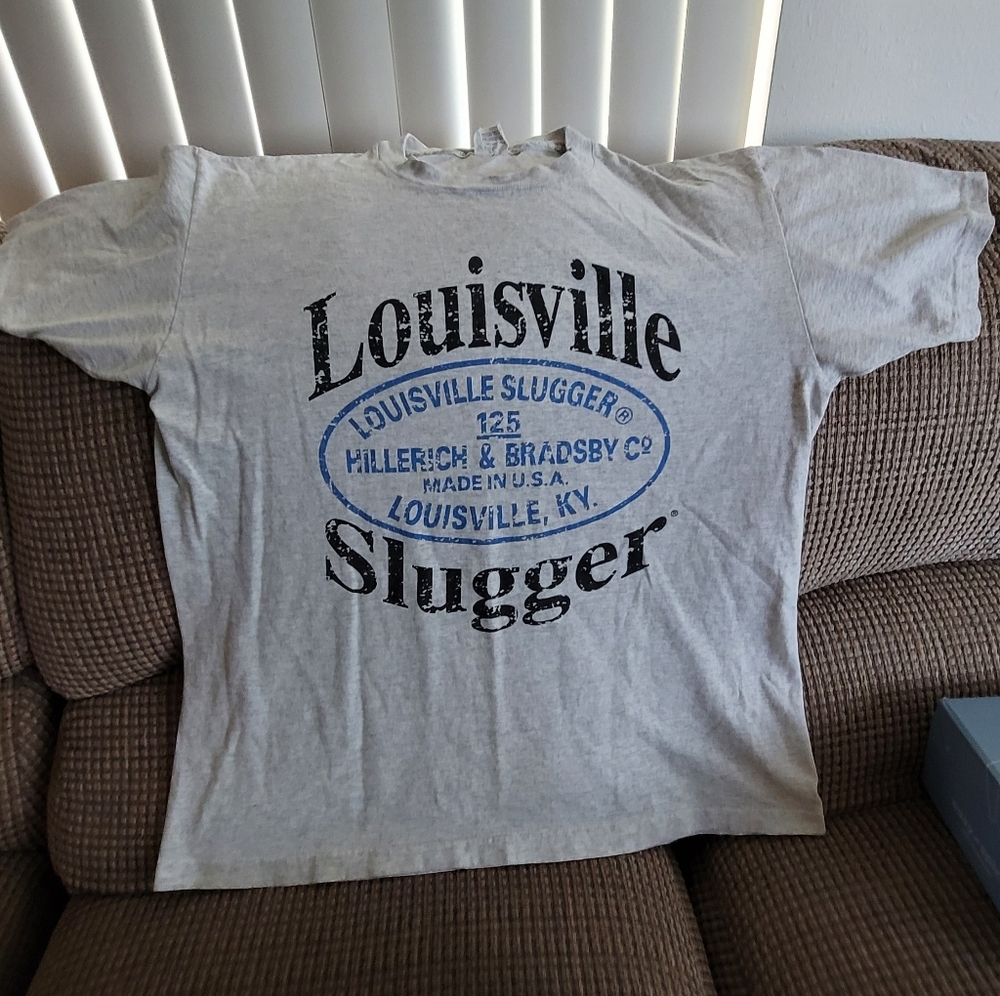 Louisville slugger extra large t shirt made in the USA.